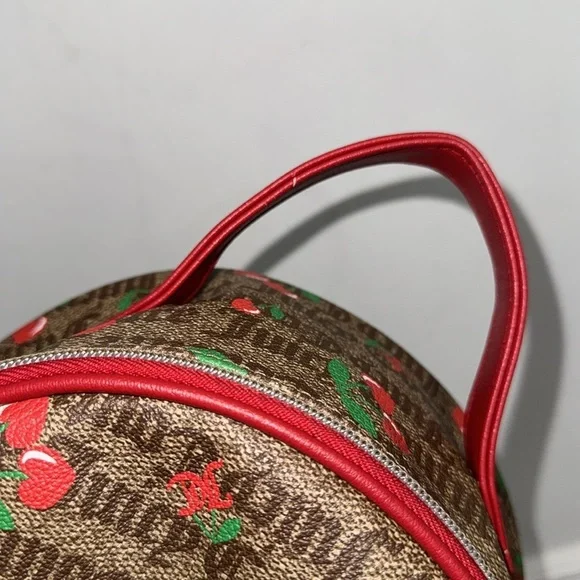 Juicy Couture‎ juicy fruit chestnut brown canvas cherry  display picture 2